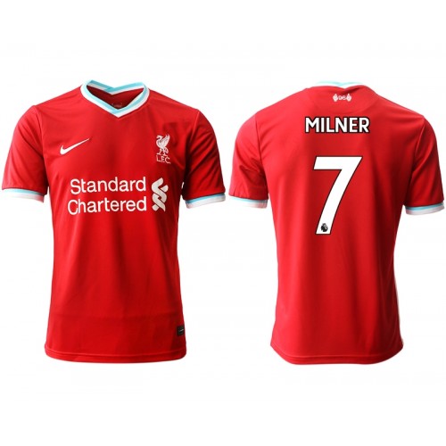 Liverpool Fodboldtrøjer James Milner 7 Hjemmebanesæt 2020/21 Kort ærmer Liverpool Fodboldtrøjer James Milner 7 Hjemmebanesæt 2020/21 Kort ærmer